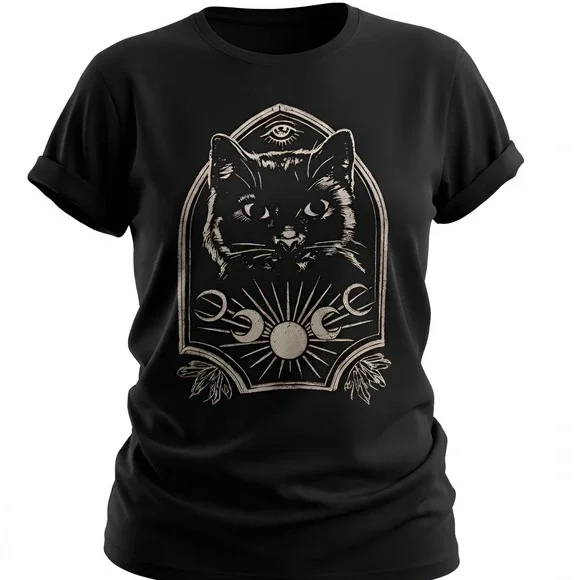TORRID Nightfall Oversized Mystical Cat Head Graphic Tee NWT Size 2X - Picture 13 of 15